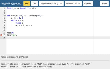 mypy Playground